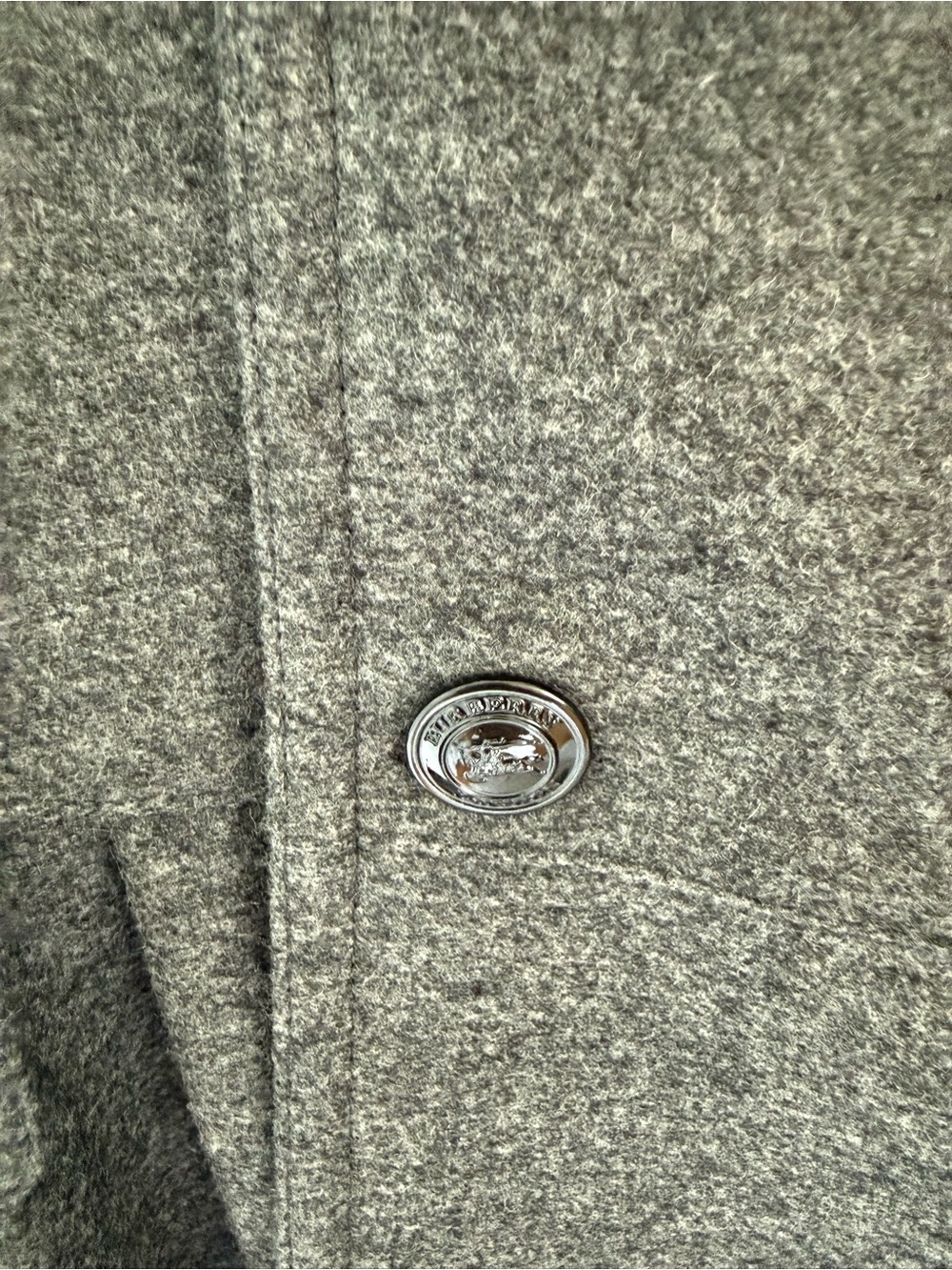 NWOT Burberry Wool Coat - Picture 3 of 10